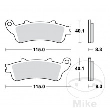 Lucas Bremsbelag MCB705 hinten Standard ABE fr 1 Scheibe.