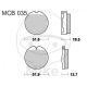 Lucas/TRW Bremsbelag MCB35 vorne, Standard mit ABE.